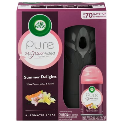 Air Wick - Air Wick, Pure - Automatic Spray, Summer Delights (5.89 oz) | Shop