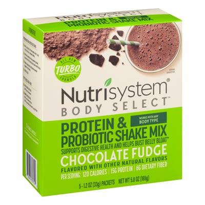 Nutrisystem Shake Mix, Chocolate Fudge, Turbo Shake