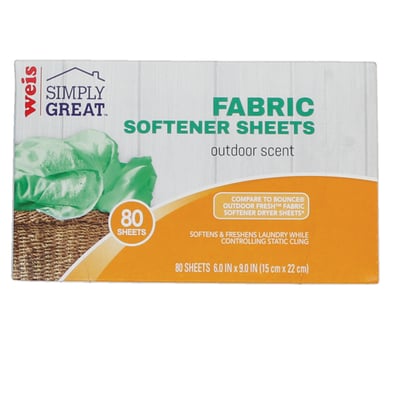 Outdoor Fresh Fabric Softener Dryer Sheets