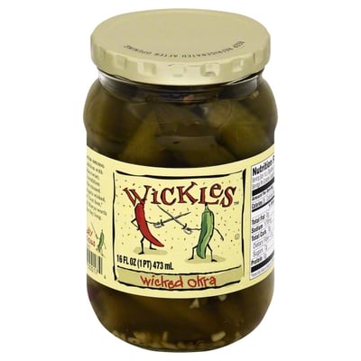 Wickles - Wickles Okra, Wicked (16 oz), Shop