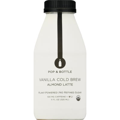 Pop And Bottle - Vanilla Cold Brew Almond Latte, 11 fl oz at Whole