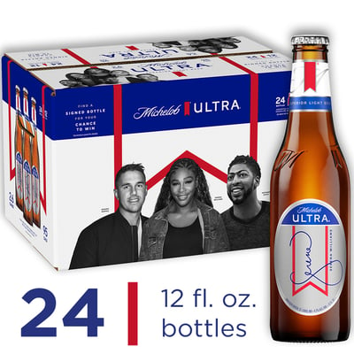 Michelob ULTRA Light Beer, 24 Pack Beer, 12 fl oz Cans, 4.2 % ABV