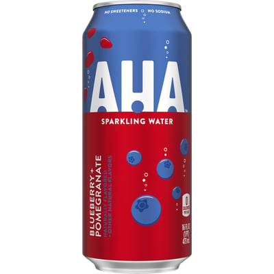 AHA - AHA Blueberry Pomegranate Can Sparkling Water Can 16 Ounces (16 ...
