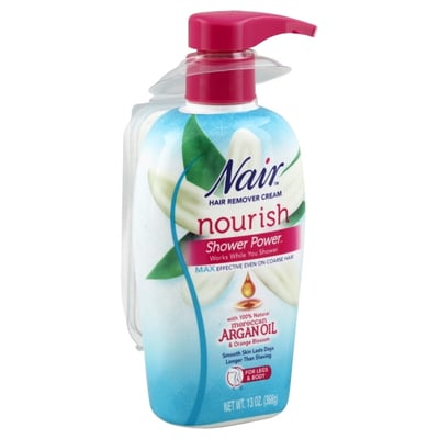 Nair - Nair, Shower Power - Hair Remover Cream, Nourish, Moroccan Argan Oil  & Orange Blossom (13 oz) | Shop | Weis Markets