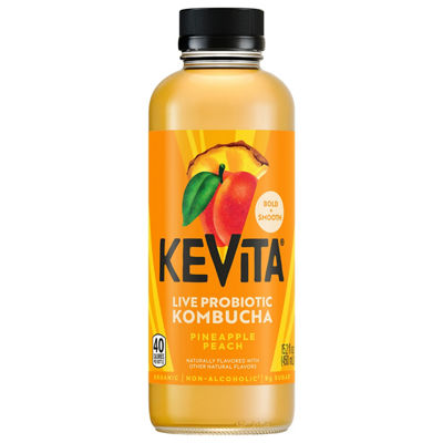 Kenya 2本 mukii Vita Bubbleビタバブル 10000 Kevita - KeVita Master Brew Kombucha Pineapple Peach Bottle Energy