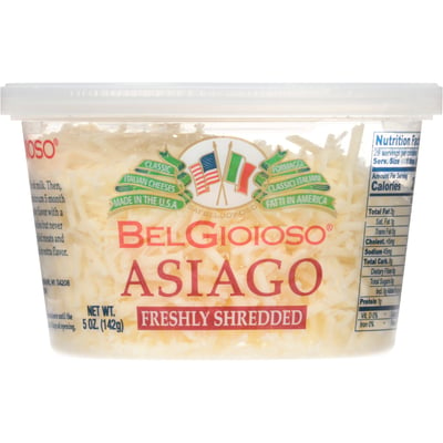 BelGioioso - Bel Gioioso Freshly Shredded Asiago Cheese 5 Ounces (5 ounces)