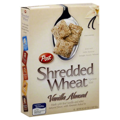 Shredded Wheat - Shredded Wheat Cereal, Spoon Size, Vanilla Almond (19.5  oz) | Shop | Weis Markets