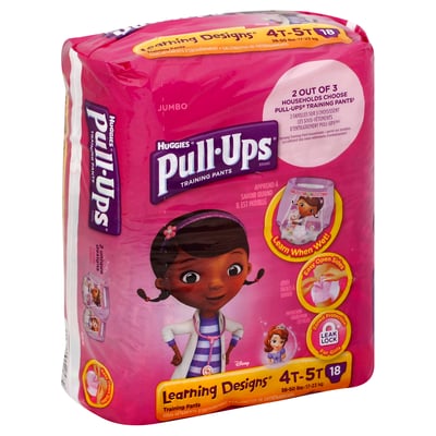 Pull Ups - Pull Ups, Learning Designs - Training Pants, 4T-5T (38-50 lbs),  Disney, Jumbo (18 count), Shop