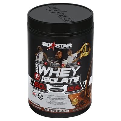 Six Star Pro Nutrition 100% Whey Isolate Protein Powder, Decadent
