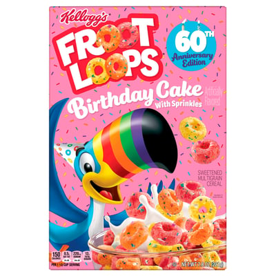 Froot Loops - Froot Loops, Cereal, Birthday Cake with Sprinkles (7.8 oz), Shop