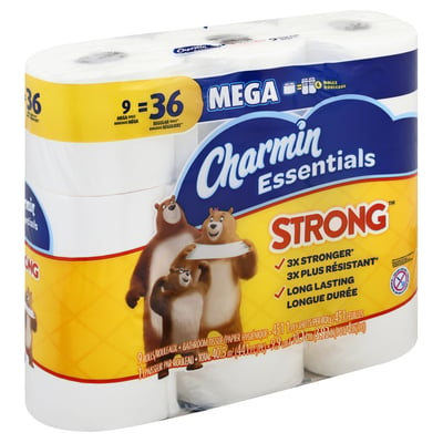Charmin Ultra Soft Toilet Paper, 9 Mega Rolls 36 Regular Rolls