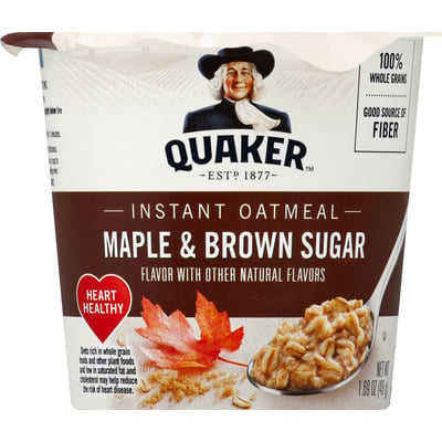 Quaker, Instant Oatmeal, Maple & Brown Sugar, 1.69 oz