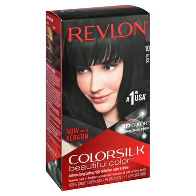 Colorsilk - Colorsilk, Beautiful Color - Permanent Hair Color, 10 Black |  Shop | Brookshire's Food & Pharmacy
