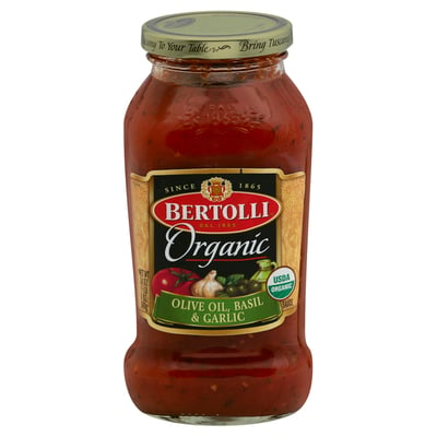 Save on Bertolli Pasta Sauce Olive Oil Basil & Garlic Organic