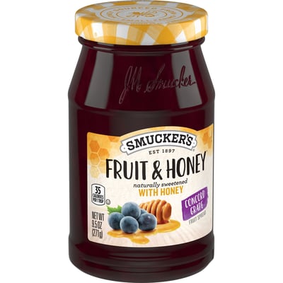 Smucker's - Smucker's, Fruit & Honey - Fruit Spread, Unflavored (10 oz ...