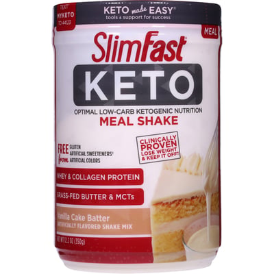 SlimFast - Slim Fast Keto Vanilla Cake Batter Meal Shake