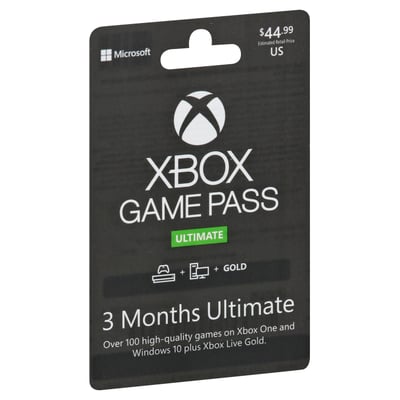 Xbox Game Pass - Xbox Game Pass, Game Pass, 3 Months Ultimate, $44.99 |  Shop | Brookshire's Food & Pharmacy