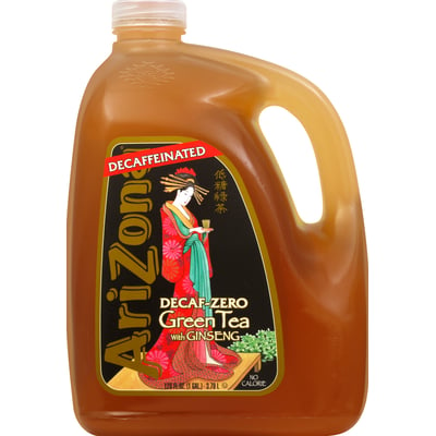 AriZona - AriZona Decaf-Zero Green Tea with Ginseng 128 Ounces (128 ounces), Shop