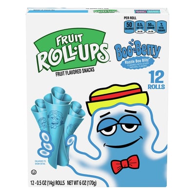Fruit Roll-Ups - Fruit Roll-Ups, Fruit Flavored Snacks, Boo Berry