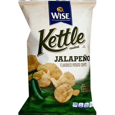 WISE - WISE, Potato Chips, Kettle Cooked, Jalapeno Flavored (5.75