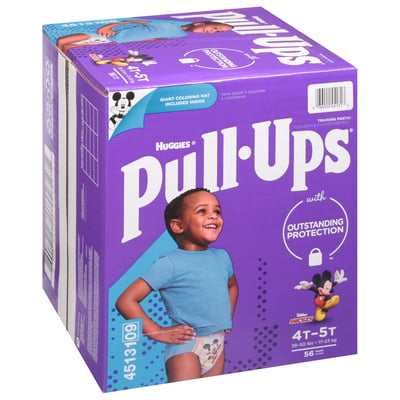 Pull-Ups - Pull-Ups, Pull-Ups - Training Pants, Disney Junior Mickey, 4T-5T  (28-50 lbs) (56 count), Shop