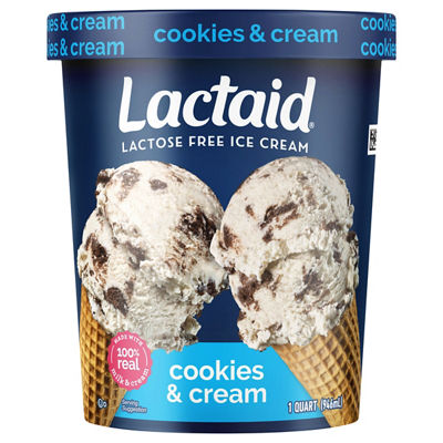 Hood Lactaid - Lactaid Cookies & Cream Lactose Free Ice Cream 1