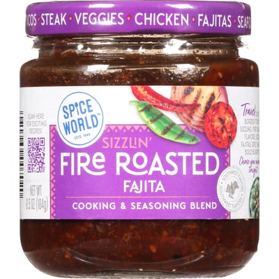 SPICE WORLD - Spice World Sizzlin' Fire Roasted Fajita Cooking