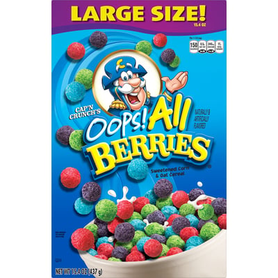 Cap'n Crunch Cereal, Peanut Butter Crunch, Family Size - 18.8 oz