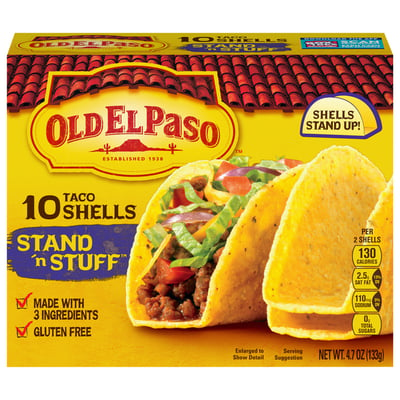 Old El Paso - Old El Paso, Stand 'n Stuff - Taco Shells (10 count), Shop