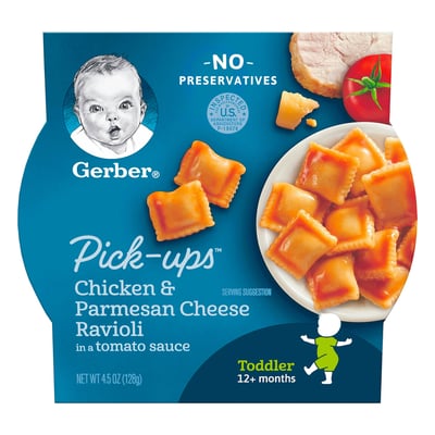 Gerber - Gerber, Pick-Ups - Chicken & Parmesan Cheese Ravioli, 12