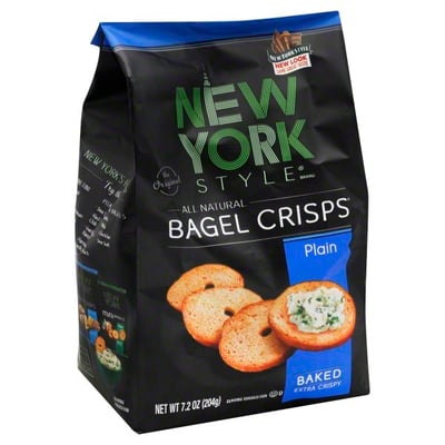 New York Style - New York Style, Bagel Crisps, Plain (7.2 oz) | Shop | Weis  Markets ニューヨークスタイルベーグルクリスプ、エブリシング、7.2オンス（3個パック） New York Style Bagel Crisps, Everything, 7.2 Ounce (Pack of 3)