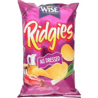 Wise - Wise, Ridgies - Potato Chips, Ridged, All Dressed (7.5 oz) | Shop |  Weis Markets