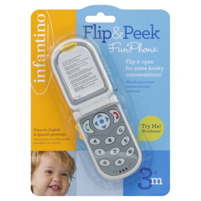 Flip and Peek Fun Phone™ Teal – Infantino