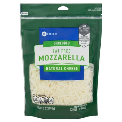 SE Grocers Fat Free Mozzarella Shreds 7 Oz (7 ounces) WinnDixie delivery available in as