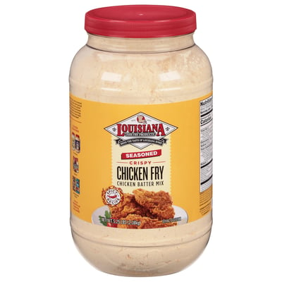 Louisiana Fish Fry Products - Louisiana Fish Fry Products, Chicken Batter  Mix, Spicy Recipe, Chicken Fry, Crispy, Seasoned (5.25 lb)
