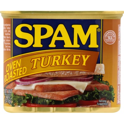 SPAM Oven Roasted Turkey, 9 g protein, 12 oz Aluminum Can 