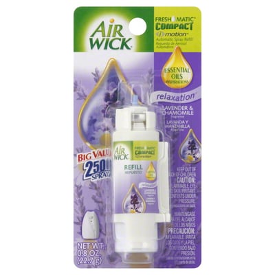 Air Wick - Air Wick, FreshMatic Compact i-Motion - Automatic Spray Refill,  Relaxation, Lavender & Chamomile (0.8 oz), Shop