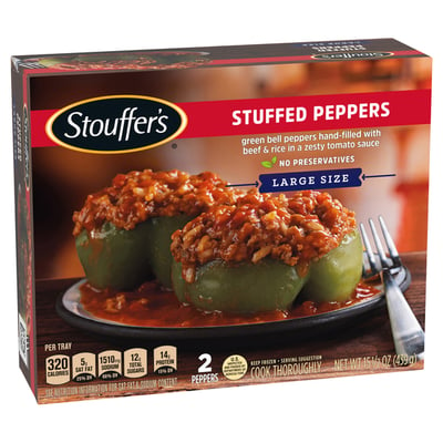 Stouffer's - Stouffer's, Stuffed Peppers Large Size Frozen Meal 15.5 oz ...