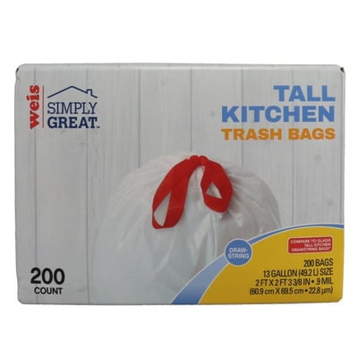 Weis Simply Great - Weis Simply Great Tall Kitchen Trash Bags 13