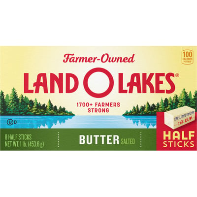 Land O Lakes Salted Half Sticks Butter - 1lb