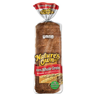 Nature's Own - Nature's Own 100% Whole Grain Bread 20 Ounces (20 ounces ...