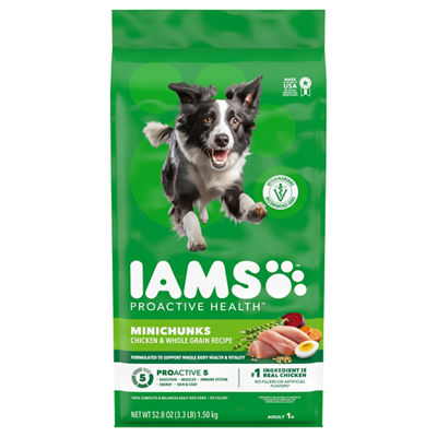 Iams - Iams Minichunks Adult 1+ Chicken & Whole Grain Dry Dog Food