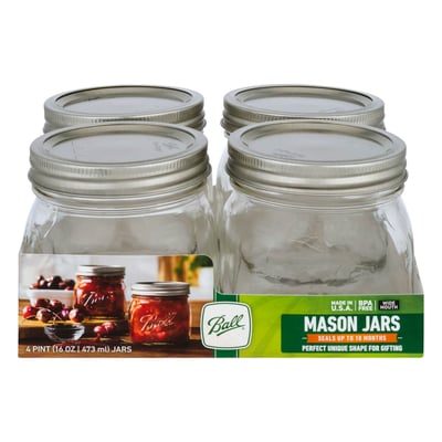 Ball - Ball, Sure Tight - Mason Jars, Wide Mouth (4 count) | Shop