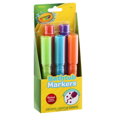 Stocking - Crayola Bathtub Markers, 4 count, 1.1 fl oz