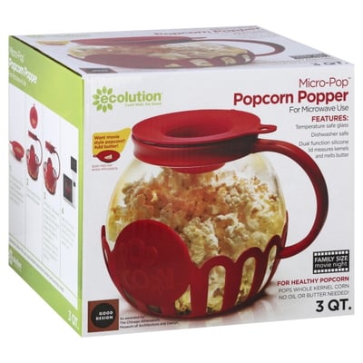 Ecolution - Ecolution Popcorn Popper, Micro-Pop, 3 Quart