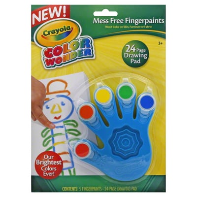 Crayola Mess Free Color Wonder Finger Paint Coloring Book - Office Depot