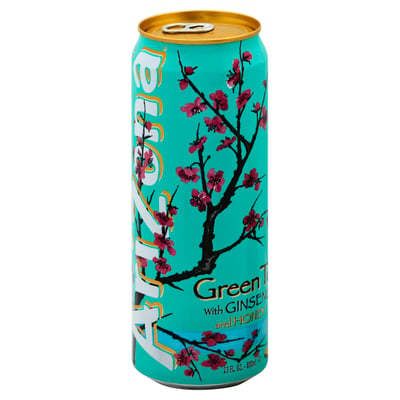 AriZona Green Tea with Ginseng & Peach Juice, 23 fl oz