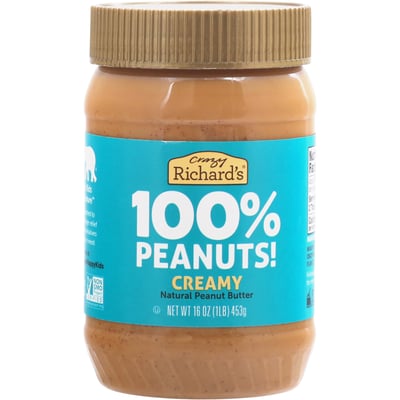 Richard’S Peanut Butter _ Crazy Richard’s All-Natural Crunchy Peanut ...