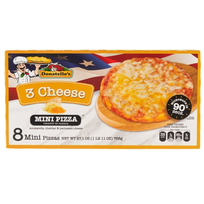 DONATELLOS - Donatello Mini Three Cheese Pizza 8 Count (8 count)