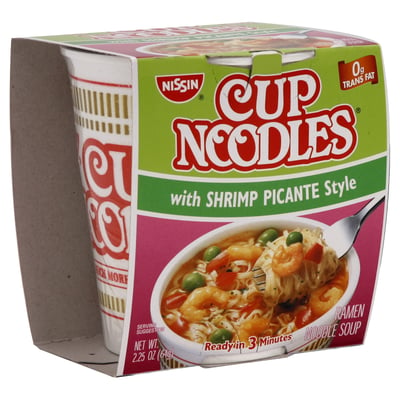 Nissin - Nissin, Cup Noodles - Ramen Noodle Soup, Shrimp Picante Style